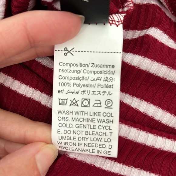 Red Striped Mini Dress - Picture 7 of 7